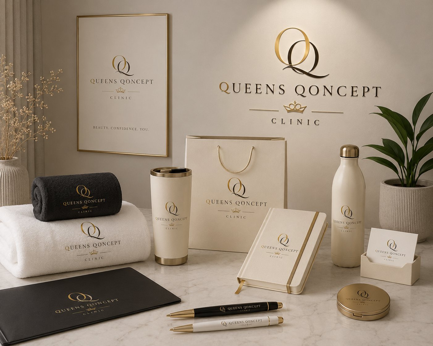 Queens Qoncepts visuella identitet